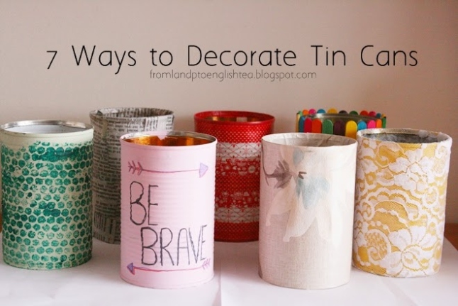 How To Decorate Cans