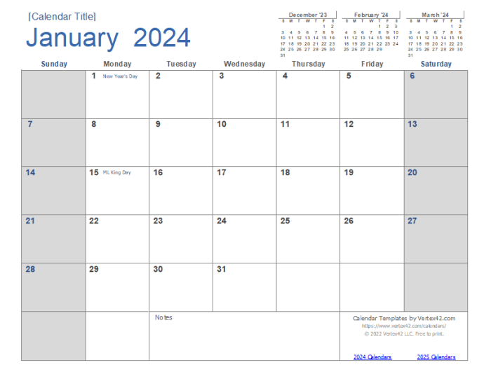 Terminkalender 2024 selbst gestalten