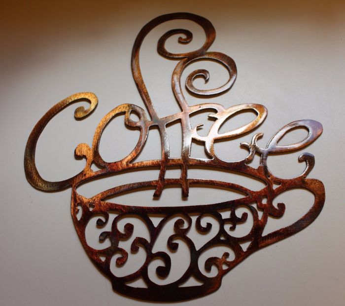 Coffee metal wall art decor