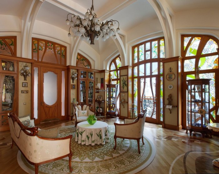 Art nouveau interior decor