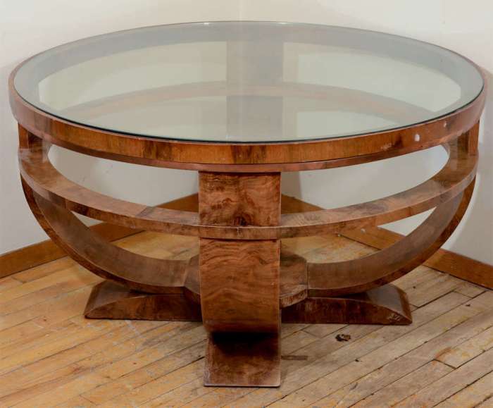 Art decor coffee table