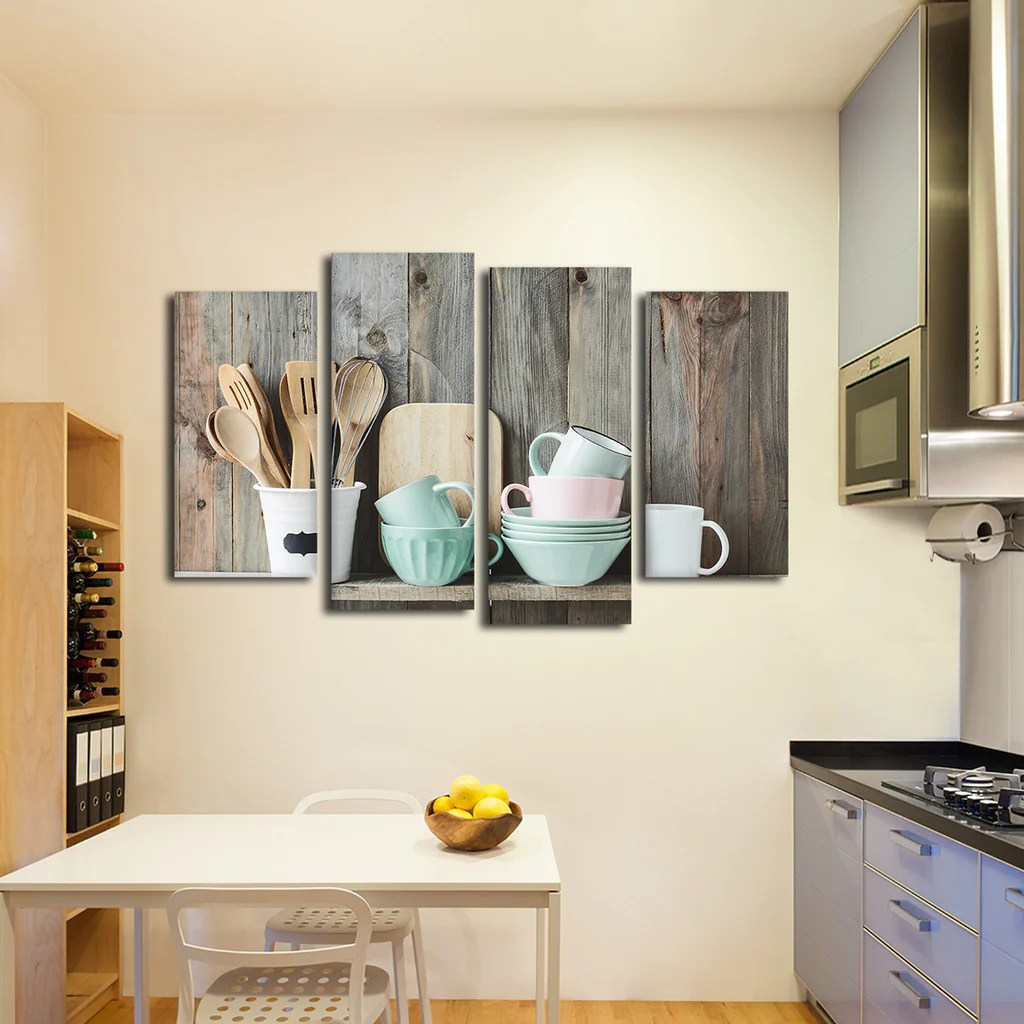 Contemporary kitchen art decor