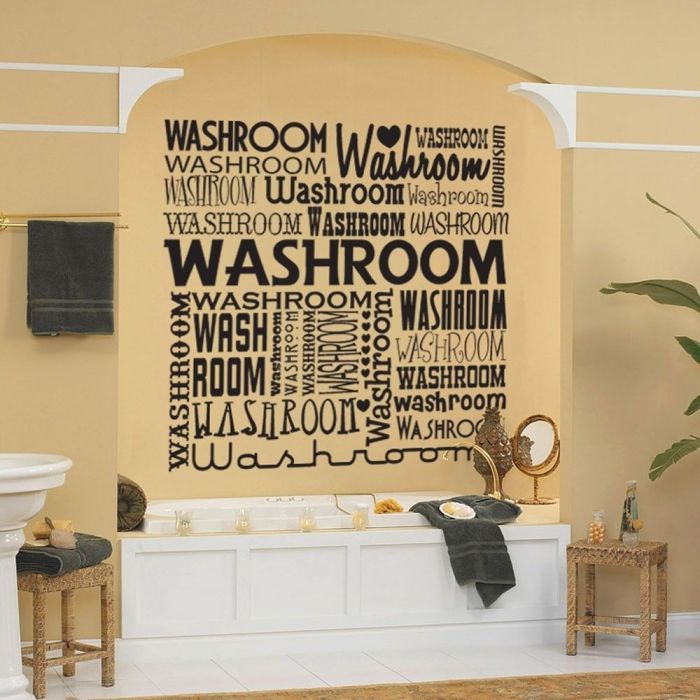 Bathroom wall art and decor