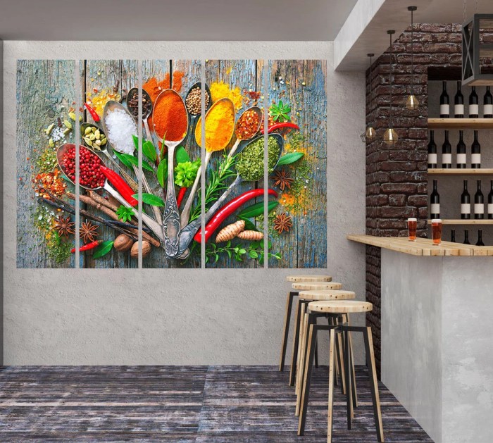 Contemporary kitchen art decor