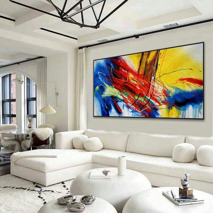 Abstract art wall decor