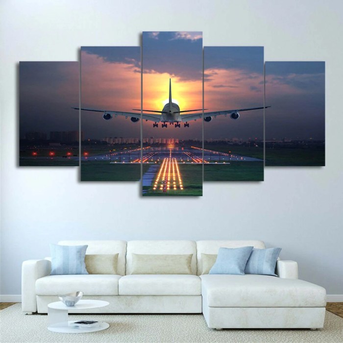 Airplane wall art decor