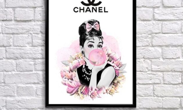 Chanel wall art decor