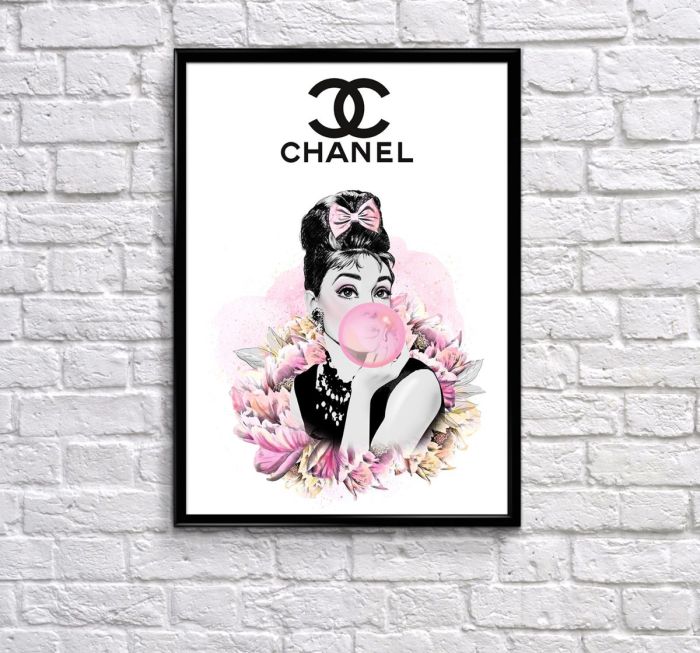 Chanel wall art decor