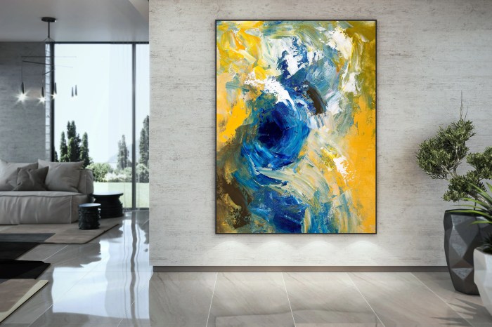 Abstract art wall decor