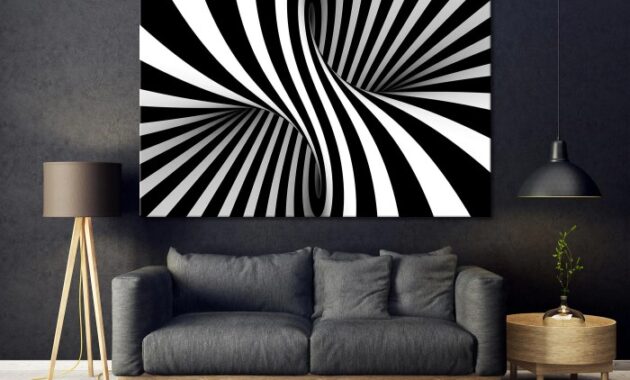 Black and white art wall decor