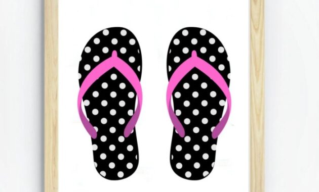 Flip flop wall art decor