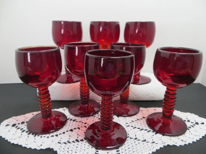 Art decor wine glasses