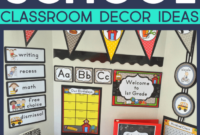 Elementary art classroom decor